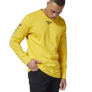 Reebok Classic Vector T Shirt Herren - HellGrün Gelb - DE 728-FPS